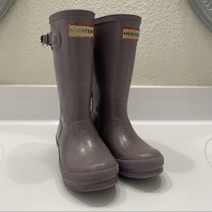 Girls Hunter 13 Lavender Sparkle Rain Boots